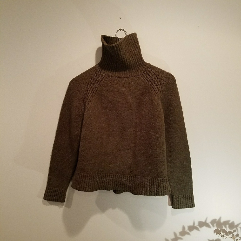 Dark Olive Knit Turtleneck